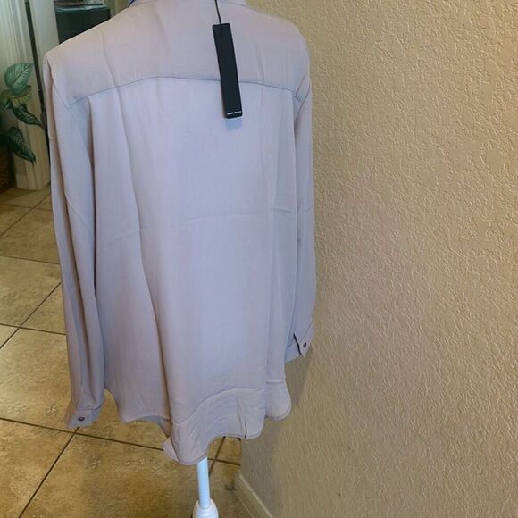 Revolve Krisa Women's M Zip Front Moto Top In Etheral Taupe Edgy Motcorore New - Picture 6 of 10